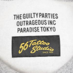 WACKO MARIA 56 TATTOO STUDIO CREW NECK SWEAT SHIRT スウェット トレーナー 刺繍 XXL グレー