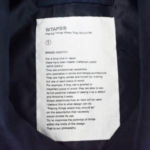 WTAPS WINDBREAKER 02 JACKET POLYESTER POPLIN ウインドブレーカー コーチ ジャケット 1 紺