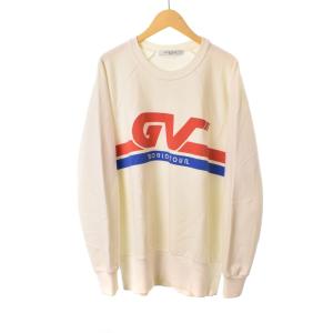 19SS GVロゴ スウェット トレーナー プリント XS 白 ホワイト BM70BM306C