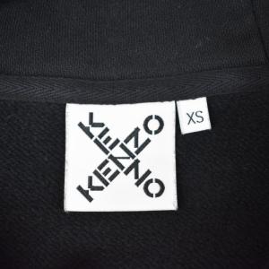KENZO Alphabet Logo Pullover Parka パーカー フーディー アルファベット ロゴ プリント XS 黒 ブラック