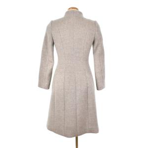 EPOCA ノーカラー コート ロング 38 グレー