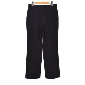 LAD MUSICIAN 21AW ESTER SERGE SLIM FLARE フレアパンツ スラックス 42 黒 ブラック 2221-557