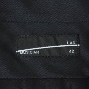 LAD MUSICIAN 21AW ESTER SERGE SLIM FLARE フレアパンツ スラックス 42 黒 ブラック 2221-557