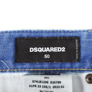 DSQUARED2 22SS Sexy Twist Jean ダメージ加工 50 インディゴ S74LB1269