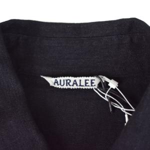 AURALEE 23SS SELVEDGE SUPER LIGHT DENIM SHIRT 4 ブラック 