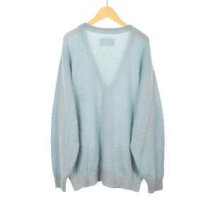 WACKO MARIA 24SS MOHAIR CARDIGAN TYPE-2 L ライトブルー