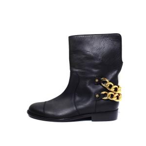 GIUSEPPE ZANOTTI チェーンブーツ レザー 43 ブラック