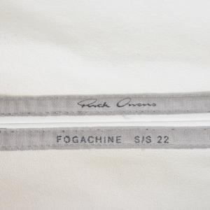 Rick Owens 22SS FOGPOCKET LARRY Leather Shirts 48 ホワイト