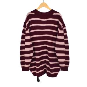 DIET BUTCHER ニット セーター 長袖 ボーダー 1 ボルドー