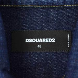 DSQUARED2 S74AM1304 DAN JEAN JACKET Gジャン ダメージ加工 刺繍 48 インディゴ 