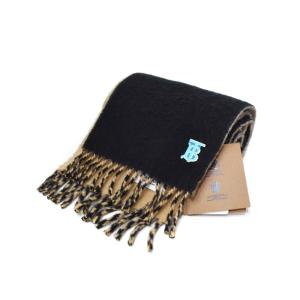 REVERSIBLE SOLID CASHMERE SCARF カシミヤ マフラー ブラック
