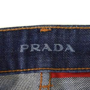 PRADA 切りっぱなし デニムパンツ ジーンズ 30 インディゴ AA