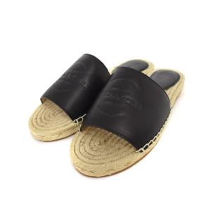 CAILIN LEATHER ESPAD ケイリン レザー エスパドリーユ サンダル 23cm 黒 ブラック AA