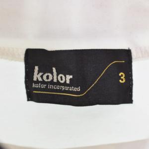 kolor 21SS ハイゲージポンチカットソー Tシャツ 長袖 3 白 ホワイト