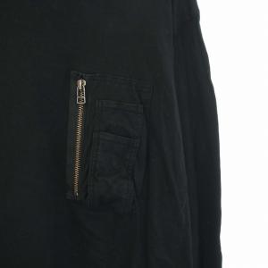 FACETASM ANARCHY POCKET TEE Tシャツ カットソー ロンT ロゴ プリント 長袖 5 L 黒 ブラック TOF-TEE-M01