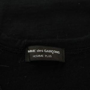 COMME des GARCONS HOMME PLUS AD2002 02AW 四つの黒期 ニット カットソー 長袖 ロゴ ウール 黒 ブラック