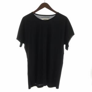 Tシャツ カットソー 半袖 黒 ブラック