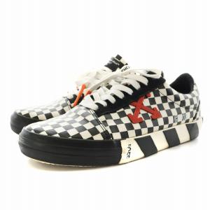 Off-White ローカット スニーカー シューズ ブロックチェック 43 28.0cm 白 ホワイト 黒 ブラック /AN8