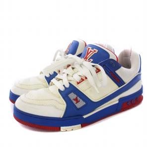 LOUIS VUITTON Trainer Red White Blue LV スニーカー 8 レッド ホワイト ブルー