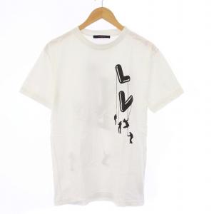 LOUIS VUITTON 21SS フロウティング LV プリンテッド インサイドアウト Tシャツ M ホワイト