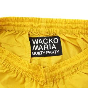 WACKO MARIA ATHLETIC SHORTS アスレチックショーツ ショートパンツ イージー ロゴ刺繍 ナイロン M 黄色 イエロー 24SS-WMP-PT14