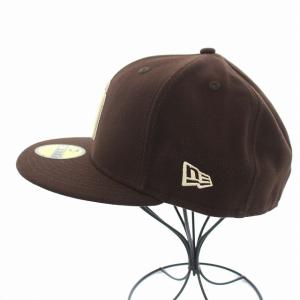 NEW ERA 59FIFTY サンディエゴ パドレス 野球帽 ベースボールキャップ 帽子 7 5/8 60.6cm 茶 ブラウン