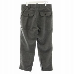 COMME des GARCONS HOMME AD2011 パンツ スラックス ジッパーフライ ウール S グレー