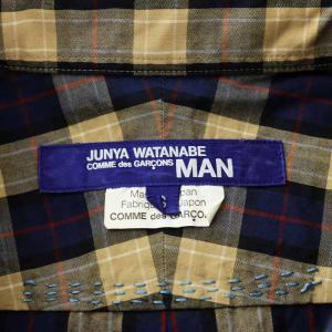 JUNYA WATANABE MAN COMME des GARCONS MAN コムデギャルソンマン AD2009 シャツ 長袖 チェック柄 パッチワーク 切替