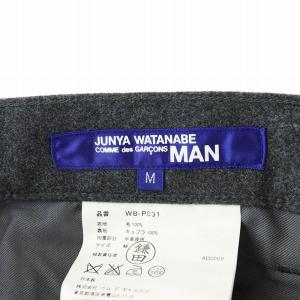 JUNYA WATANABE MAN COMME des GARCONS コムデギャルソン AD2008 パンツ スラックス ジッパーフライ シンチバック ウール