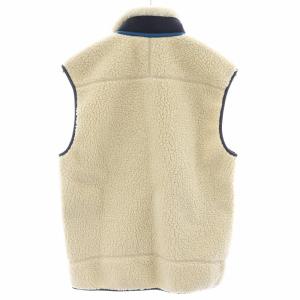 Patagonia 18AW Classic Retro-X Fleece Vest クラシック レトロ フリースベスト ロゴ S アイボリー