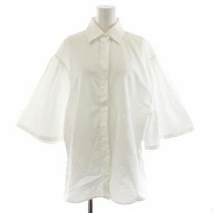 白タグ シャツ ブラウス 半袖 白 ホワイト