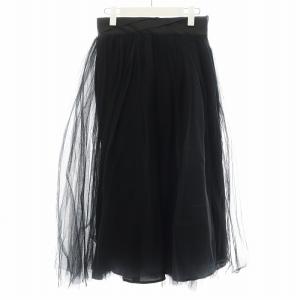 Audrey Tulle フレアスカート 36 ブラック