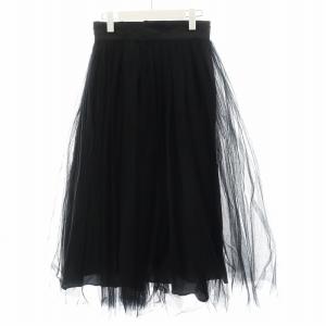 SHE Tokyo Audrey Tulle フレアスカート 36 ブラック
