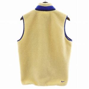 F.C.Real Bristol フリースベスト ジップアップ ロゴ 星 スター M ベージュ 青 ブルー /AN30