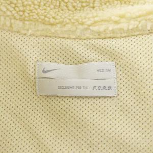 F.C.Real Bristol フリースベスト ジップアップ ロゴ 星 スター M ベージュ 青 ブルー /AN30