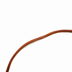 HERMES ジャンボ 2連ブレスレット レザー シルバー金具 茶 ブラウン
