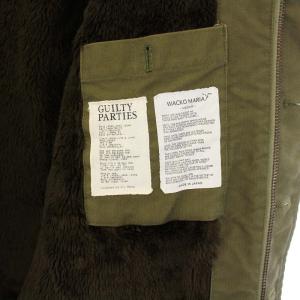 WACKO MARIA N-1 デッキジャケット ミリタリー アウター ボア ロゴ M カーキ /KH