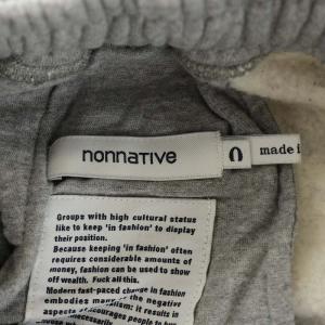 nonnative DWELLER EASY PANTS COTTON SWEAT スウェットパンツ イージーパンツ 0 S