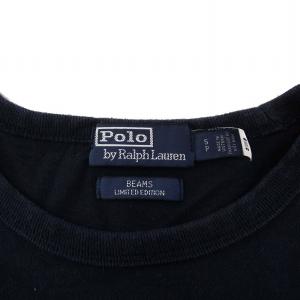 POLO RALPH LAUREN BEAMS LIMITED EDITION Tシャツ カットソー 半袖 ポニー刺繍 S 紺 ネイビー
