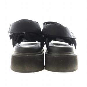 nagonstans サンダル ストラップ 厚底 24.0cm 黒 ブラック /AN15