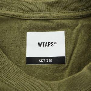 WTAPS Tシャツ カットソー 長袖 ロゴ wtvua 2 M カーキ