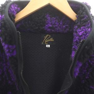 BEAMS別注 ボア フリース ジャケット XL ブラック パープル（2024/09