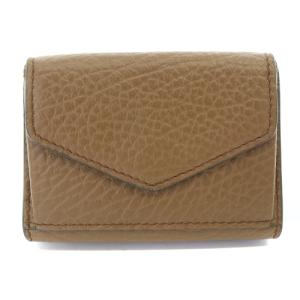 Maison Margiela 11 四つタグ 三つ折り財布 レザー ブラウン