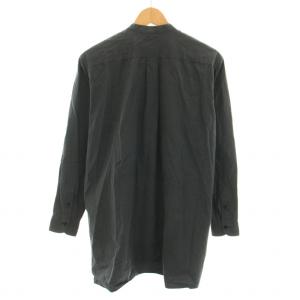 COMOLI 18SS バンドカラーシャツ 長袖 コットン 1 S グレー M01-02002