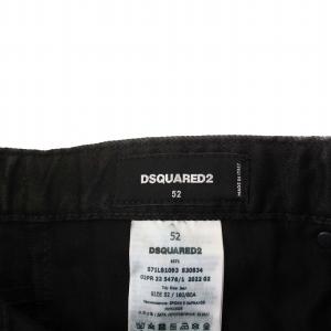 DSQUARED2 TIDY BIKER JEAN バイカージーンズ デニムパンツ ボタンフライ 52 XL 黒 ブラック S71LB1093