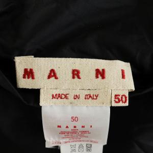 MARNI 22AW リップストップナイロンバイカラーリバーシブルフードブルゾン 50 イエロー ブラック