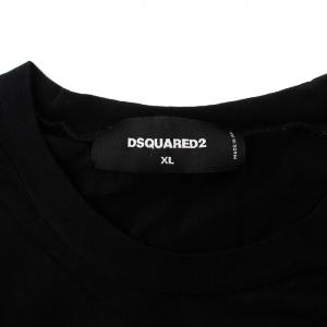 DSQUARED2 Ibra Fit 胸ポケットTシャツ カットソー 半袖 クルーネック XL 黒 ブラック S74GD0880
