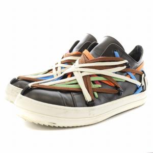 Rick Owens メガレース ラモーンズ スニーカー 44 ブラック