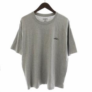 Tシャツ カットソー 半袖 ロゴ M グレー /AN37