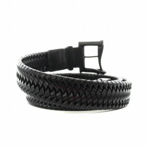 BRIEFING GOLF ゴルフ FIREMAN BUCKLE MESH BELT ファイヤーマンバックル メッシュベルト レザー 黒 ブラック